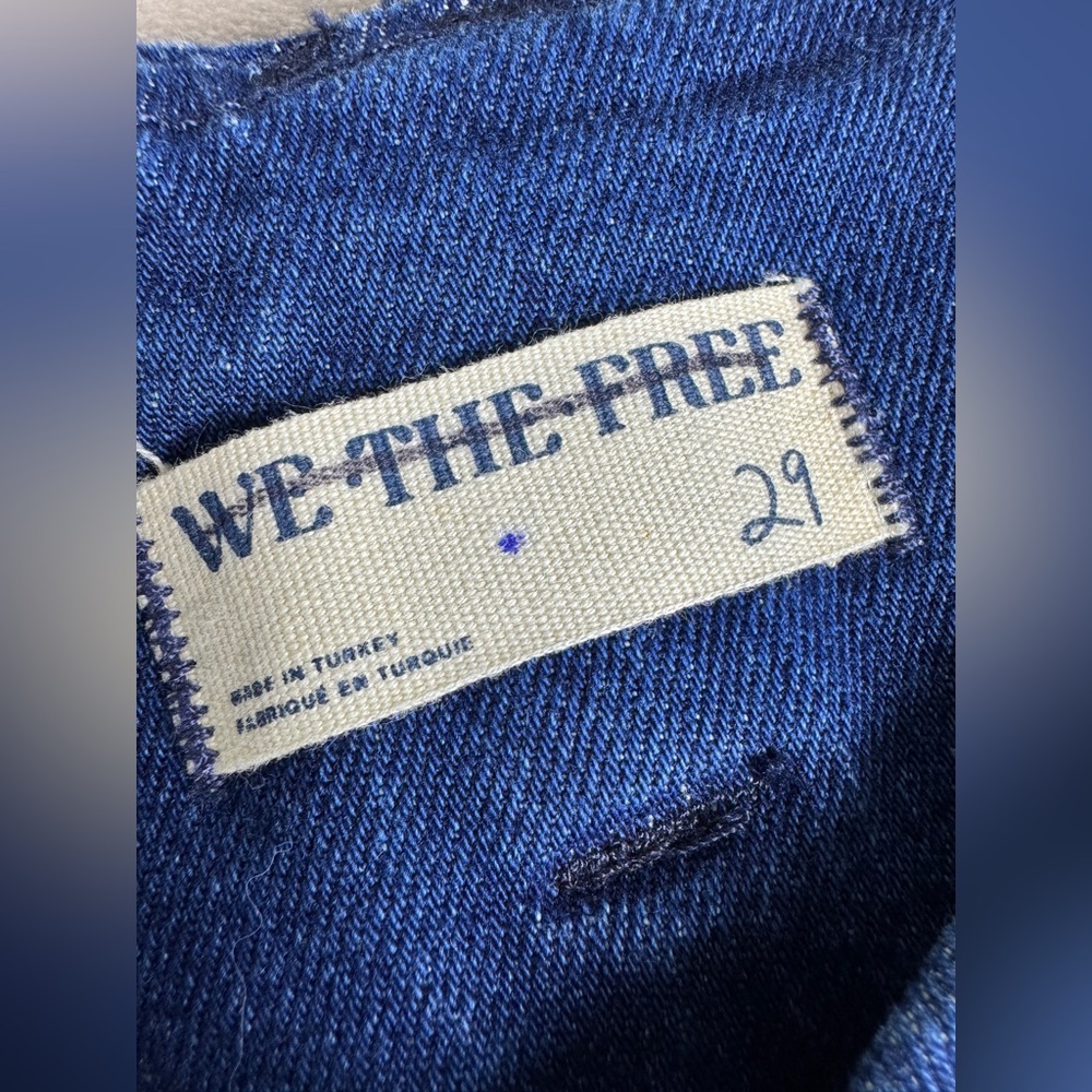 Free People We The Free Jeans Size 29 Slim Flare Stillwater Low-Rise Medium Wash - Picture 6 of 16